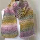 Pastel Eyelet Scarf 