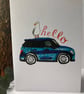 'Seagull on a car' Greeting Card