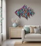 Coastal Fish Sculpture – Painted Bathroom Wall Art