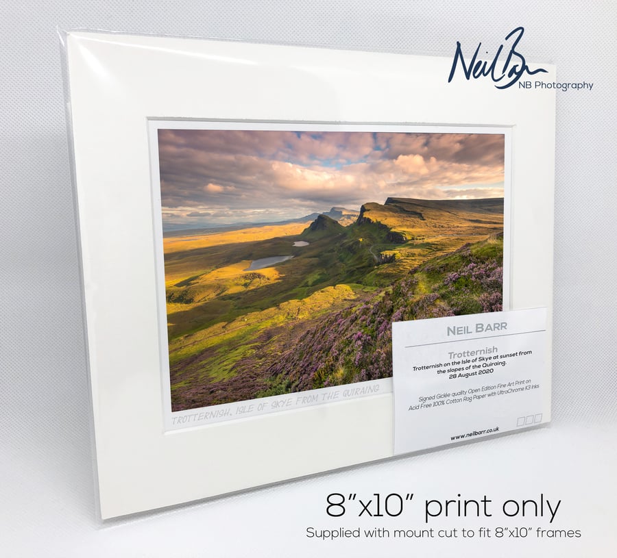 Trotternish from the Quiraing, Isle of Skye - A5 (10" x 8") Unframed Print
