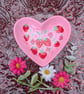 Strawberry Pink heart shaped ceramic ring dish  - Image 2