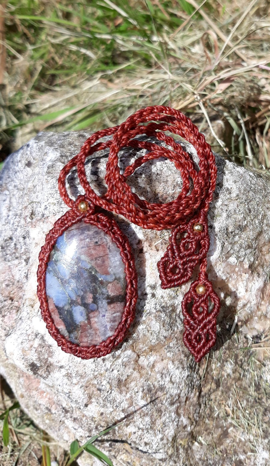 Que Sera Macrame Pendant 
