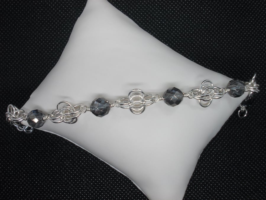 SALE - Grey coloured quartz back to work bracelet