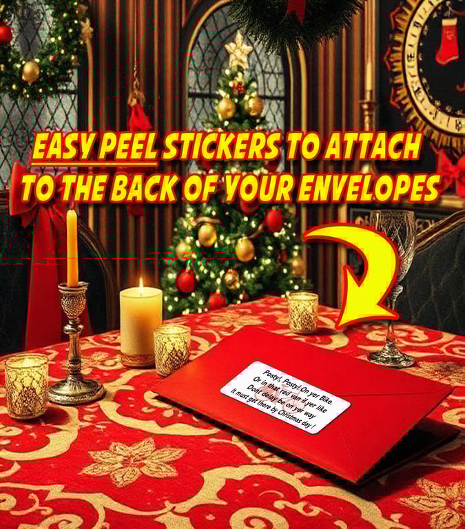       Poetry Christmas Postman Postwoman Postperson Stickers Tags festive    