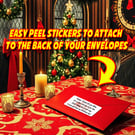       Poetry Christmas Postman Postwoman Postperson Stickers Tags festive    