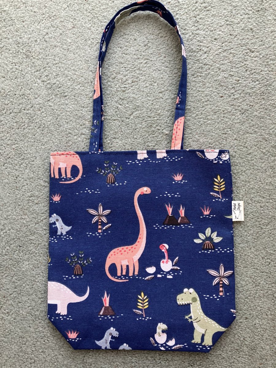 Dinosaur Tote and Purse set, Handmade in the UK
