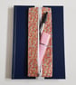 Handmade A5 Planner Zipper Pouch - Peach Floral Pen Holder