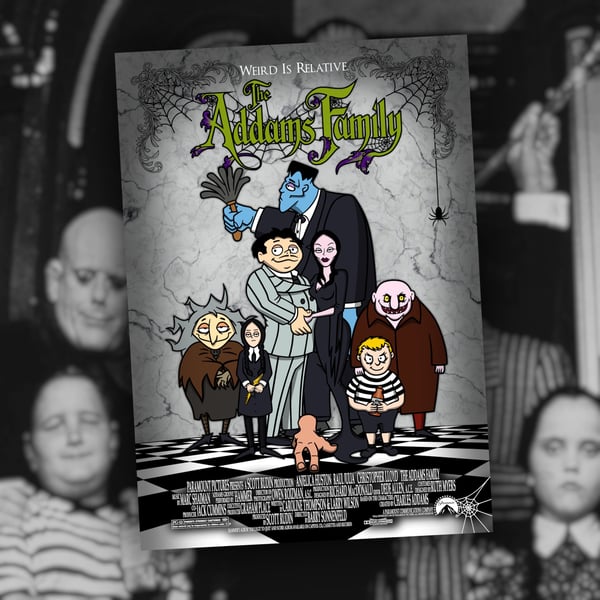 The Addams Family Mash-Up Poster