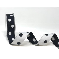 Double Sided Polka Dot Woven Ribbons