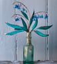 Bluebells in a vintage bottle - Image 1