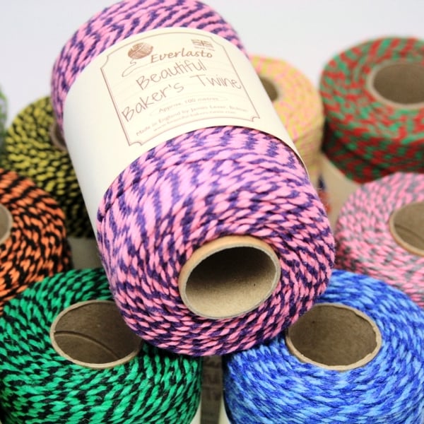 Baker's Twine, Cotton String, Coloured Cotton Thread, Cotton Twine, Two-Coloured