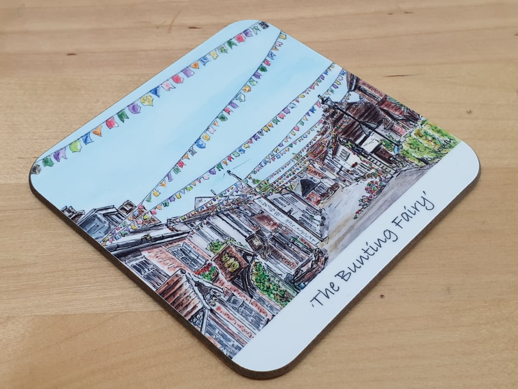 The Bunting Fairy Coaster