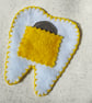 handmade felt Tooth fairy pocket - Image 2
