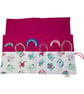 Circular needle case with owls, fixed circular pouch, sock needle knitting roll, - Image 1