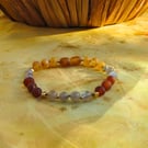 "The Aria" Bracelet: A Breath of Baltic Amber and Labradorite