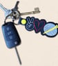 Golf Keyring - Peace Love Golf Bag Charm - Image 2