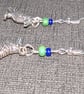Viking Raven Earrings Silver Plated - Image 3