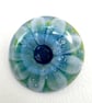 Fused Glass Flower Brooch