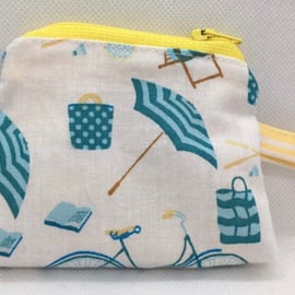 Upcycled fabric coin purse