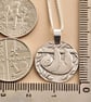 Sloth Engraved Sterling Silver Coin Necklace - Image 6