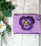 Seconds Sunday end of line. Pansy mug hug, mug cosy mug cozy, flower mug cosy - Image 5
