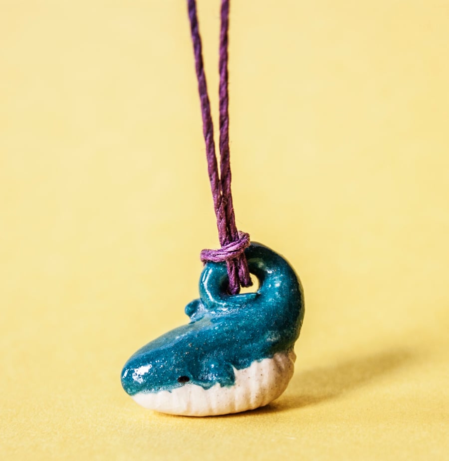Humpback Whale Charm Necklace