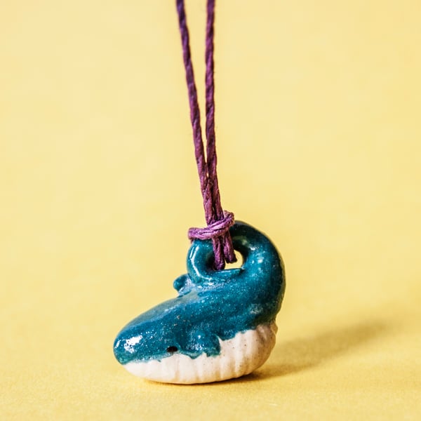 Humpback Whale Charm Necklace