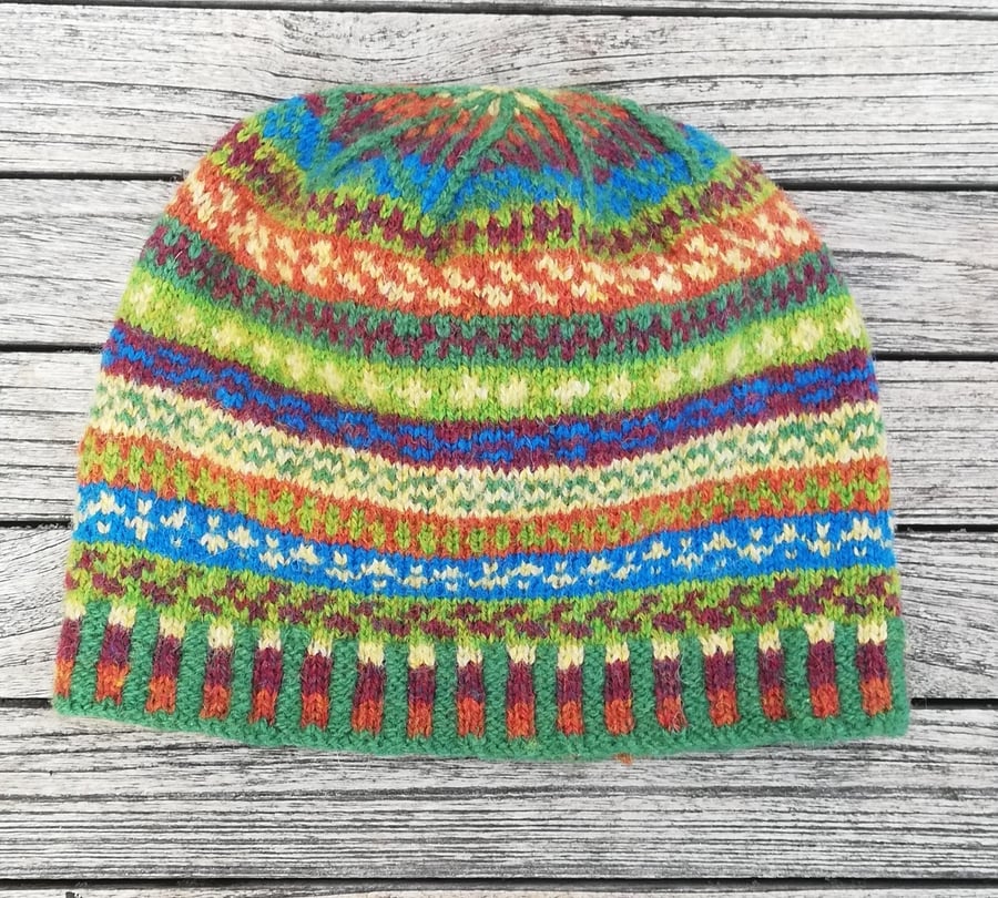 Pattern Beginners Fair Isle Beanie