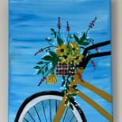 Canvas painting floral acrylic