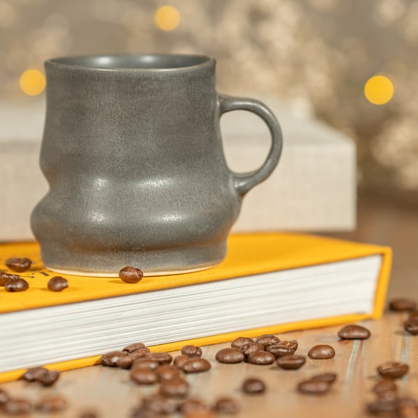 Coffee Tea Mug, Ergonomic design, Handmade ceramics by Marcel