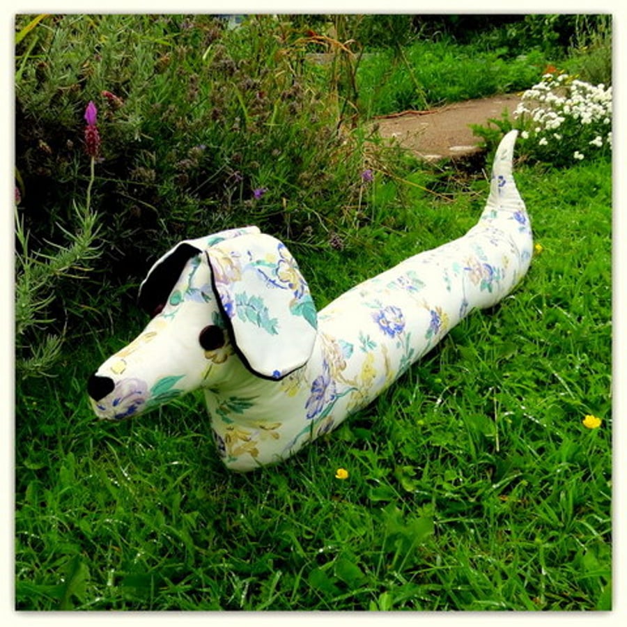 SALE!!!  Belle, a sausage dog draught excluder.