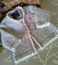 SALE Baby Girl's Long Aran Jacket with Merino Wool 12-18  months size - Image 1