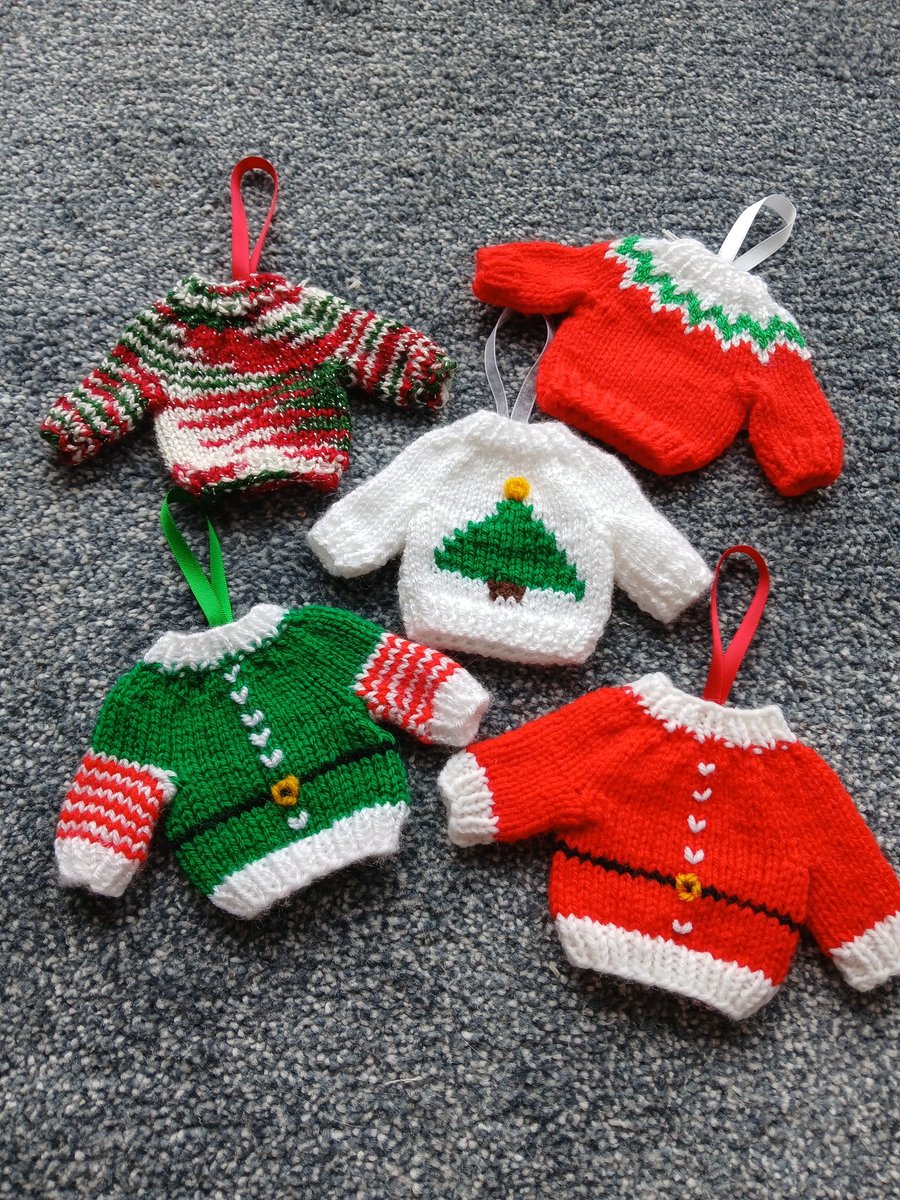 Mini Christmas Jumper Decorations 