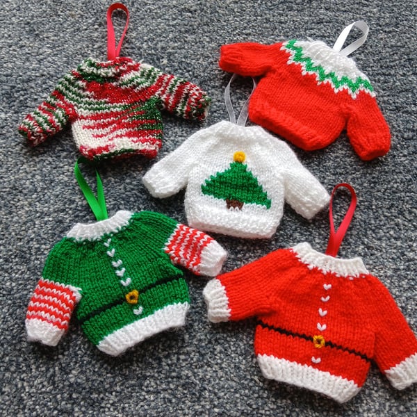 Mini Christmas Jumper Decorations 