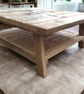 Scandi Style Coffee Table Reclaimed Wood THE MALMO - Image 1