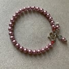 Swarovski memory wire bracelet