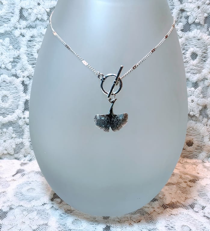 Ginkgo Leaf  Necklace.