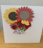 Handmade Floral Birthday Card - Image 1