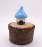 small glass toadstool house - Image 3