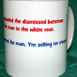 Cricket joke mug - You need glasses