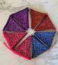 Pink and gold metallic bubbles bunting 3.2 metres excluding ties 21 flags - Image 8