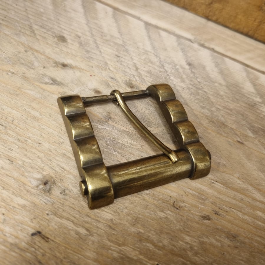 40mm Brass Toned Belt Buckle made in Spain