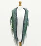 Shaggy   Shawl - Blue Green - Image 3