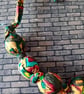 Multicoloured Abstract Vintage Fabric Bead Necklace - Image 4