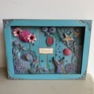 Mermaid coastal display frame
