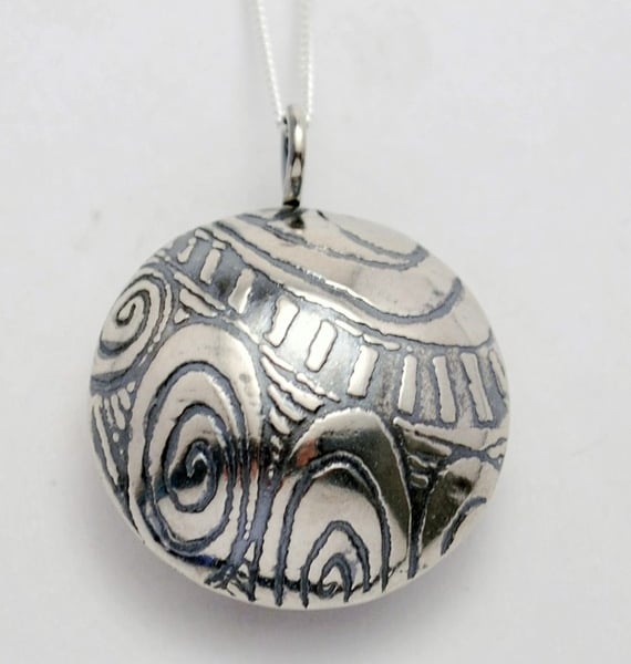 Sterling Silver Pattern Scent Locket