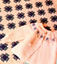 VINTAGE CROCHET PATTERN PDF Baby Blanket and Knitted Yoked Top - Image 3
