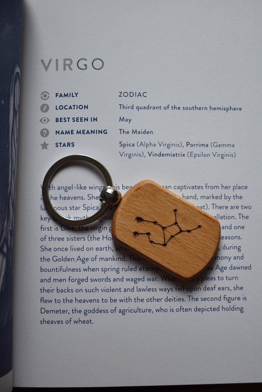Constellation Keyring - Virgo