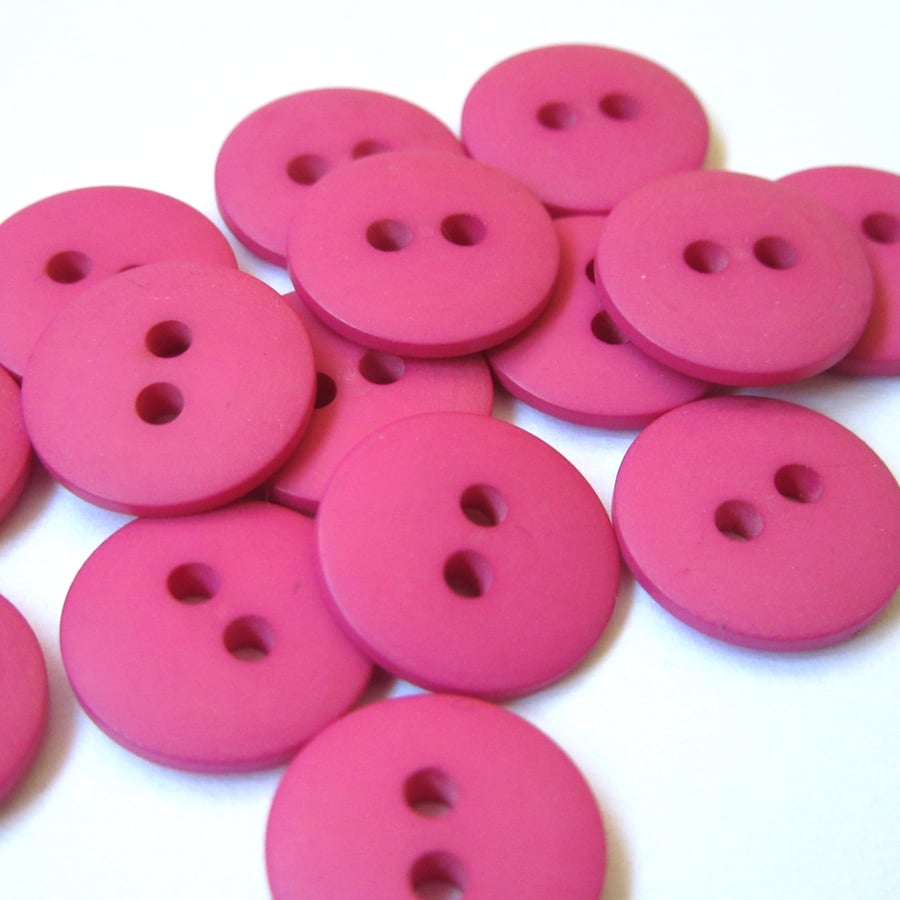 x15 Soft Red Pink Buttons