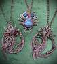 Antique Copper Owl pendant - Image 4